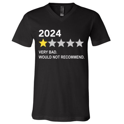 2024 Rating Very Bad Would Not Recommend One Star Rating V-Neck T-Shirt