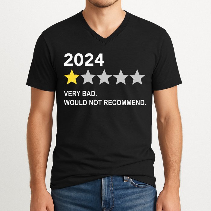 2024 Rating Very Bad Would Not Recommend One Star Rating V-Neck T-Shirt