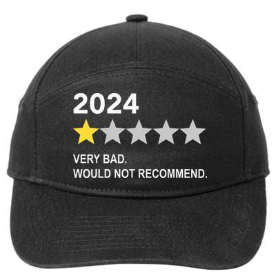 2024 Rating Very Bad Would Not Recommend One Star Rating 7-Panel Snapback Hat