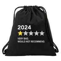 2024 Rating Very Bad Would Not Recommend One Star Rating Drawstring Bag