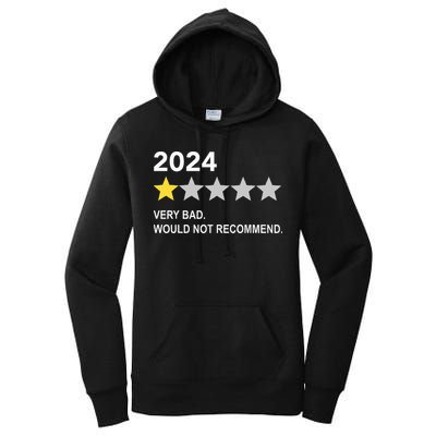 2024 Rating Very Bad Would Not Recommend One Star Rating Women's Pullover Hoodie
