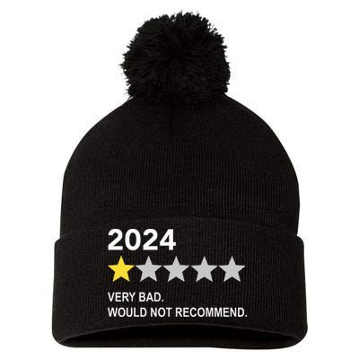 2024 Rating Very Bad Would Not Recommend One Star Rating Pom Pom 12in Knit Beanie