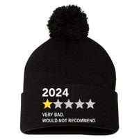 2024 Rating Very Bad Would Not Recommend One Star Rating Pom Pom 12in Knit Beanie