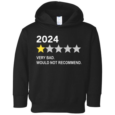 2024 Rating Very Bad Would Not Recommend One Star Rating Toddler Hoodie