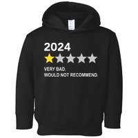 2024 Rating Very Bad Would Not Recommend One Star Rating Toddler Hoodie