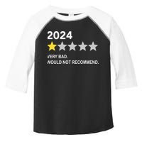 2024 Rating Very Bad Would Not Recommend One Star Rating Toddler Fine Jersey T-Shirt