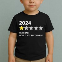 2024 Rating Very Bad Would Not Recommend One Star Rating Toddler T-Shirt