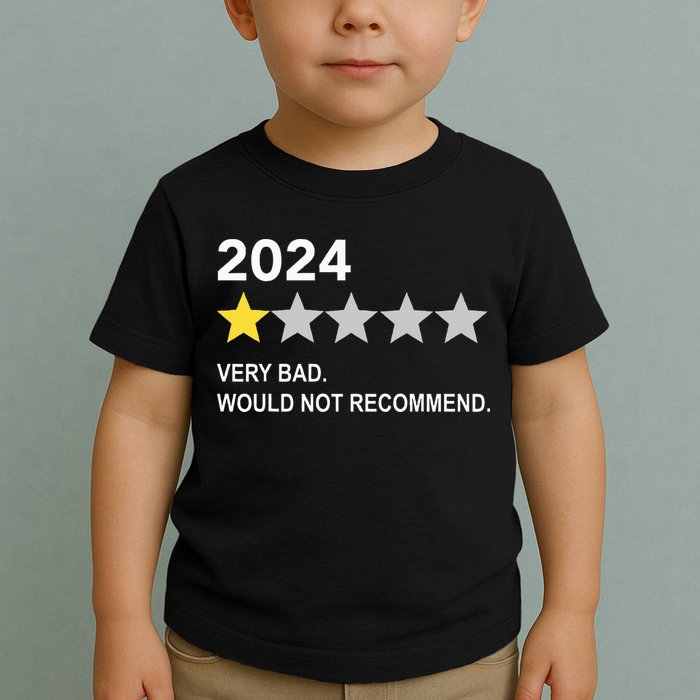 2024 Rating Very Bad Would Not Recommend One Star Rating Toddler T-Shirt