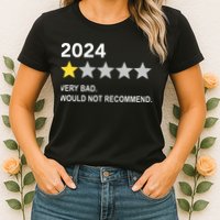 2024 Rating Very Bad Would Not Recommend One Star Rating Womens T-Shirt
