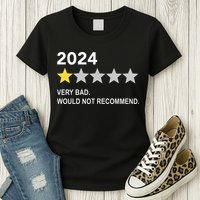 2024 Rating Very Bad Would Not Recommend One Star Rating Womens T-Shirt