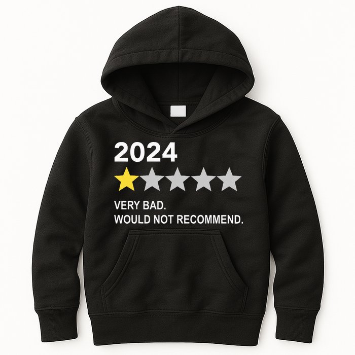 2024 Rating Very Bad Would Not Recommend One Star Rating Kids Hoodie