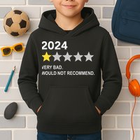 2024 Rating Very Bad Would Not Recommend One Star Rating Kids Hoodie