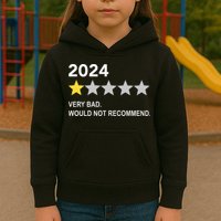 2024 Rating Very Bad Would Not Recommend One Star Rating Kids Hoodie