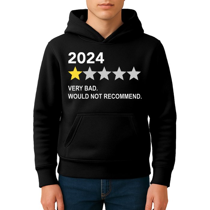 2024 Rating Very Bad Would Not Recommend One Star Rating Kids Hoodie