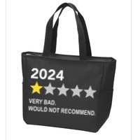 2024 Rating Very Bad Would Not Recommend One Star Rating Zip Tote Bag