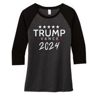 2024 Supporter Women's Tri-Blend 3/4-Sleeve Raglan Shirt