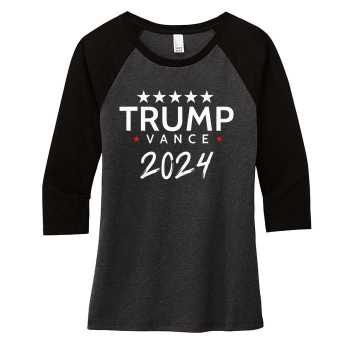 2024 Supporter Women's Tri-Blend 3/4-Sleeve Raglan Shirt