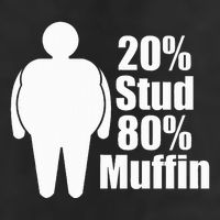 20 Stud 80 Muffin Funny 7 Panel Mesh Trucker Snapback Hat