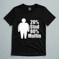 20 Stud 80 Muffin Funny T-Shirt