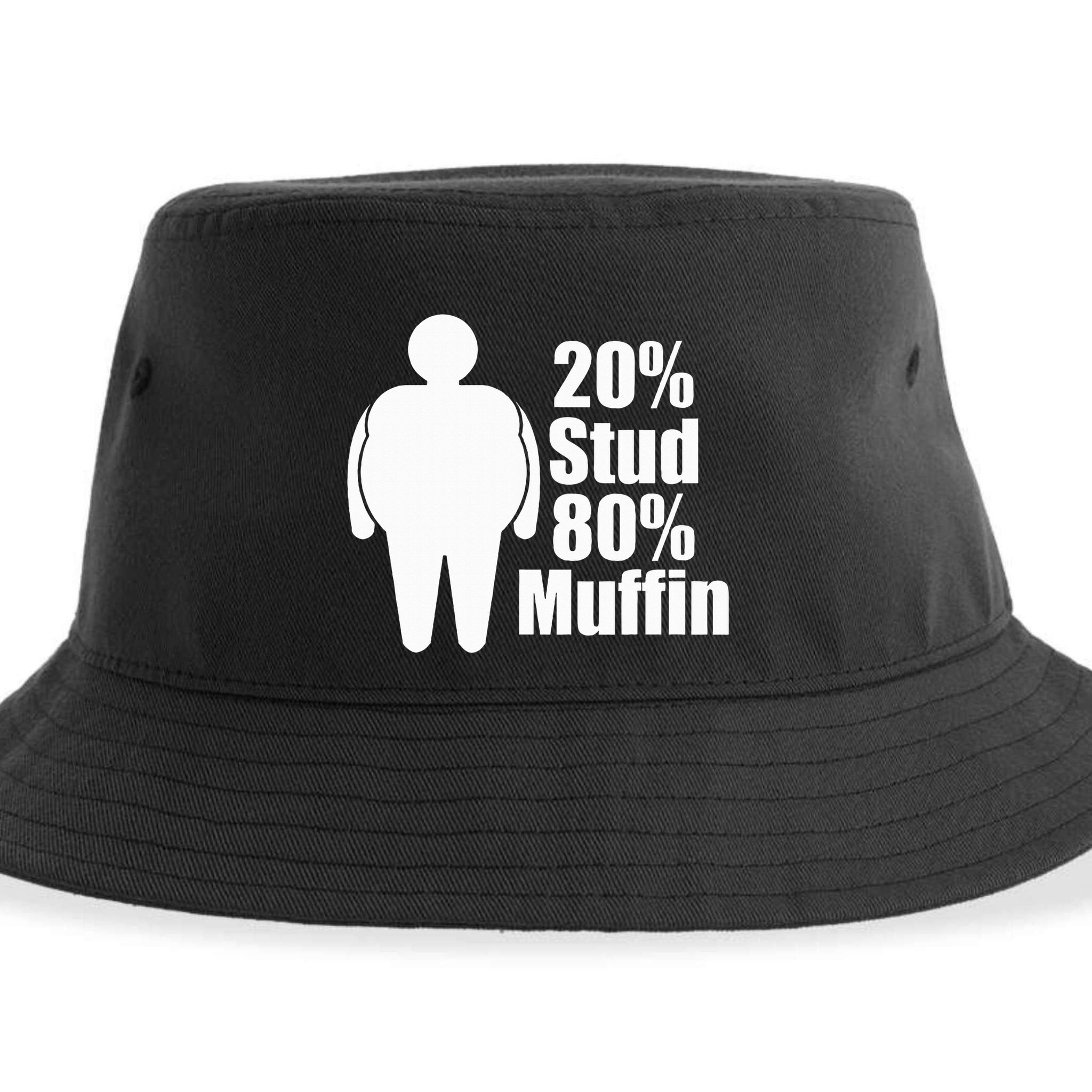 20 Stud 80 Muffin Funny Sustainable Bucket Hat