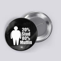 20 Stud 80 Muffin Funny Button