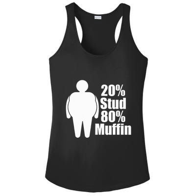20 Stud 80 Muffin Funny Ladies PosiCharge Competitor Racerback Tank