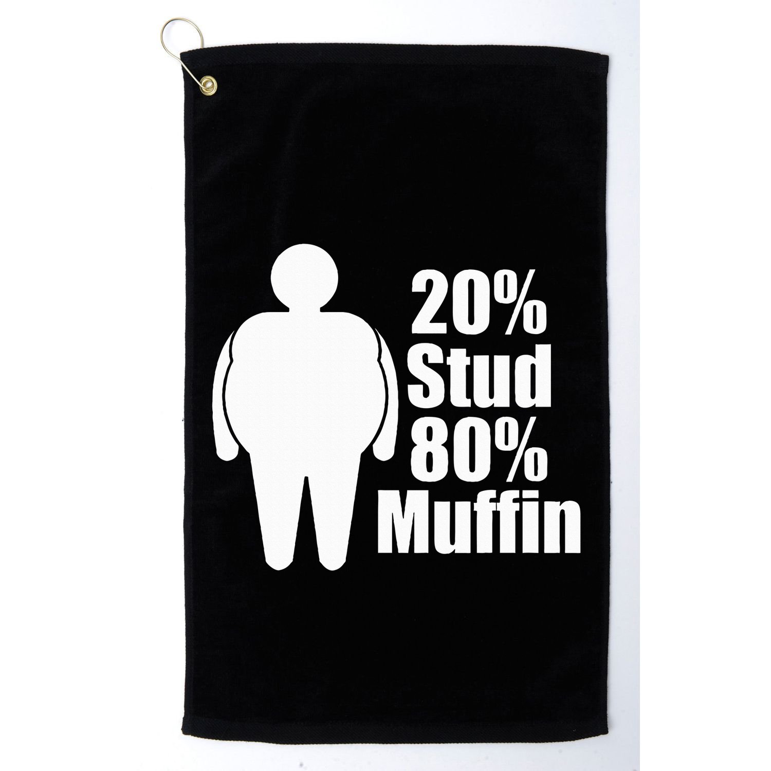 20 Stud 80 Muffin Funny Golf Towel