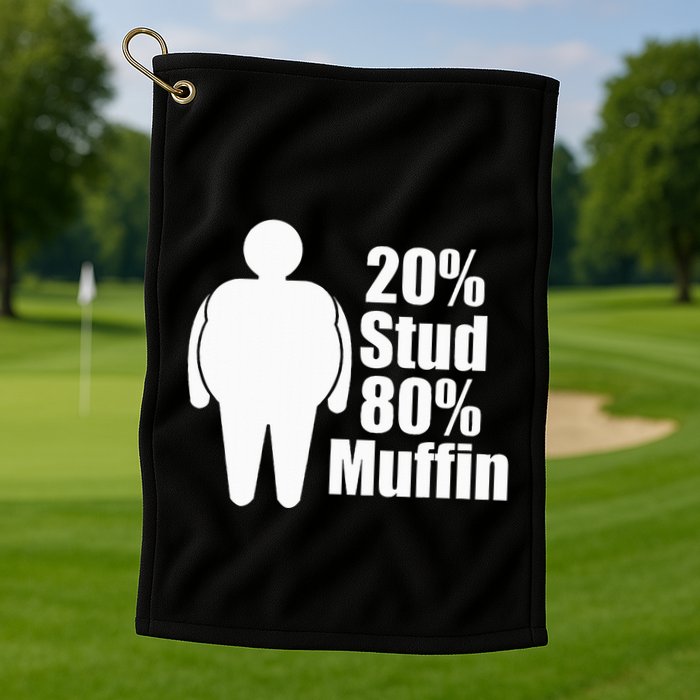 20 Stud 80 Muffin Funny Golf Towel