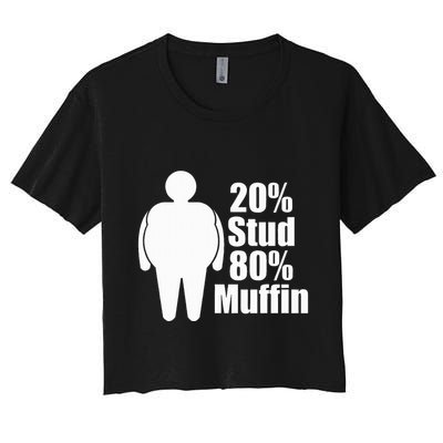20 Stud 80 Muffin Funny Crop Top
