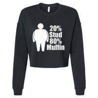 20 Stud 80 Muffin Funny Cropped Pullover Crew