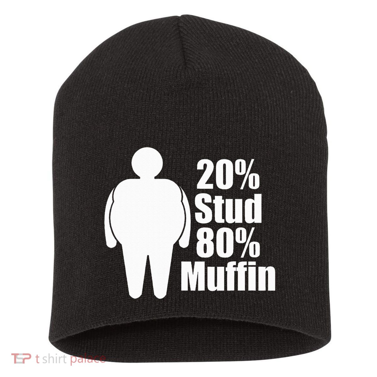 20 Stud 80 Muffin Funny Short Acrylic Beanie