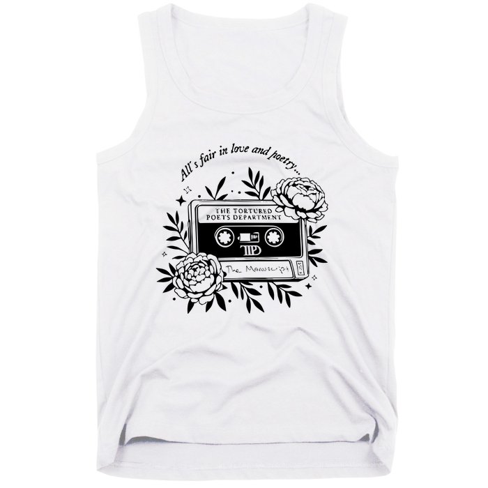 2 Side Alls Fair In Love And Poetry Tank Top