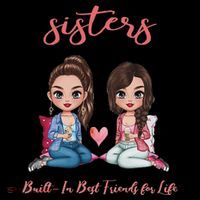 2 Sisters Anime Chibi Built In Best Friends For Life T-Shirt