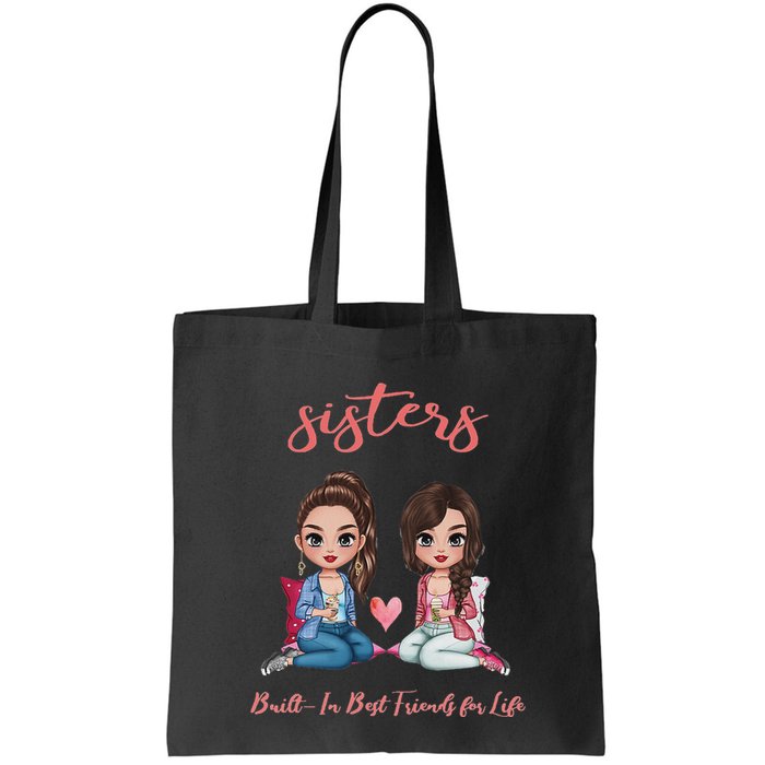 2 Sisters Anime Chibi Built In Best Friends For Life Bag