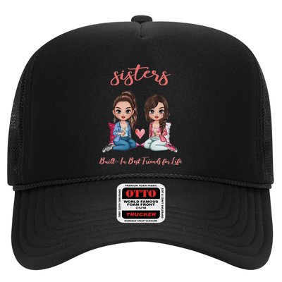 2 Sisters Anime Chibi Built In Best Friends For Life Trucker Hat