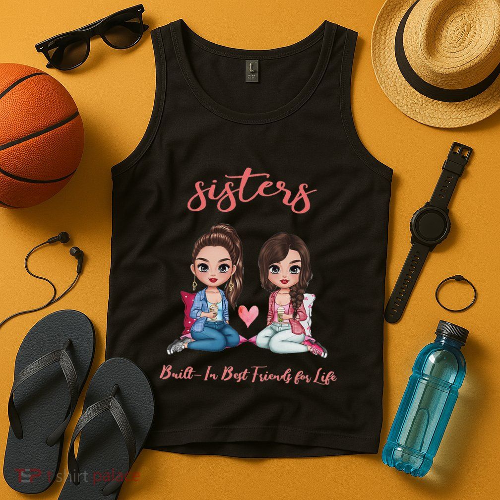 2 Sisters Anime Chibi Built In Best Friends For Life Tank Top