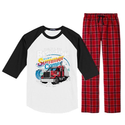 2024 Summer Camp With Truck Raglan Sleeve Pajama Set