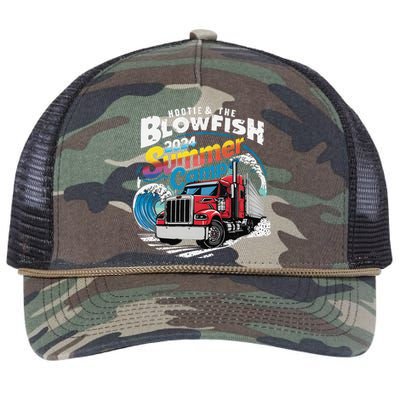 2024 Summer Camp With Truck Retro Rope Trucker Hat Cap