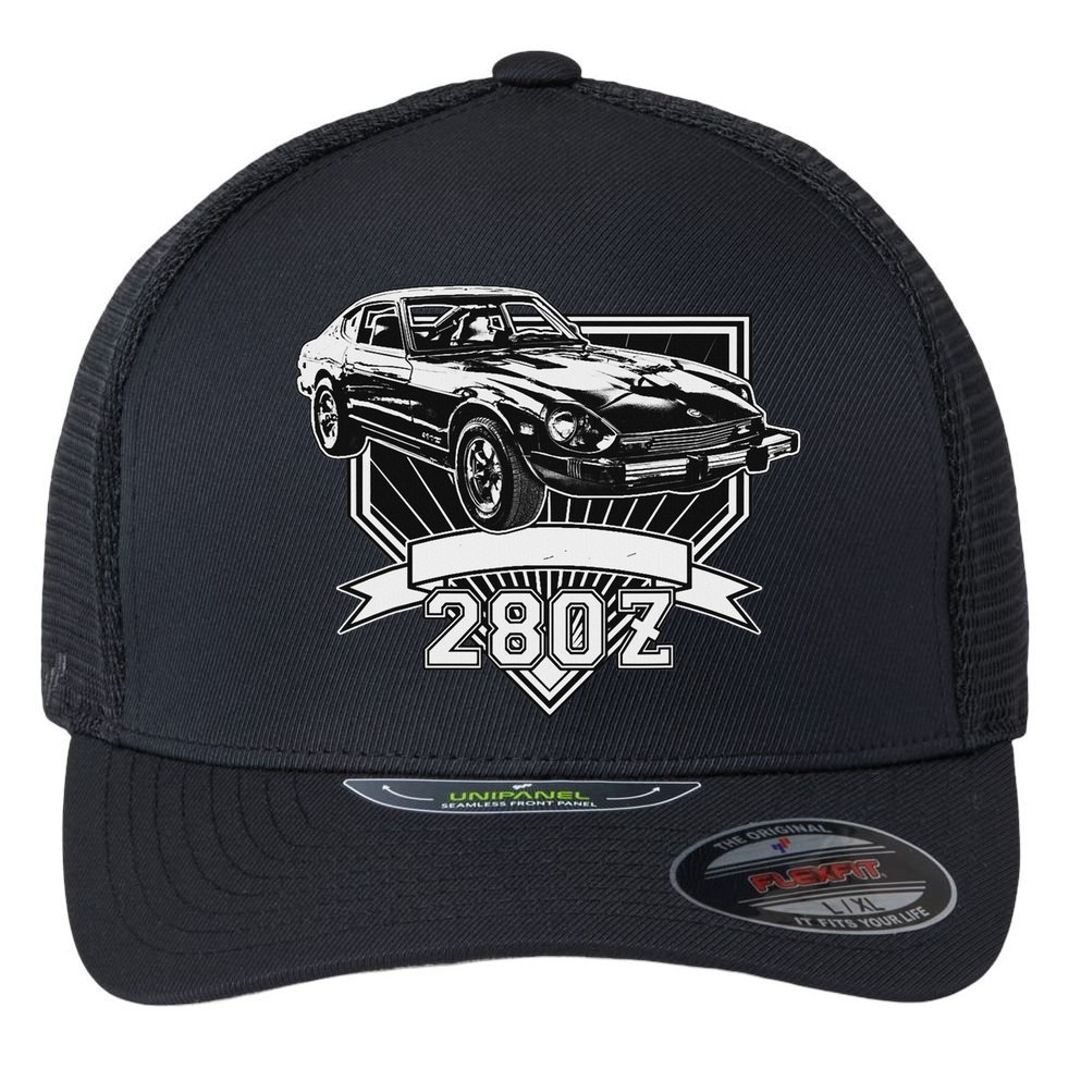 280z Sports Car Flexfit Unipanel Trucker Cap