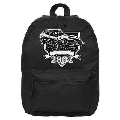 280z Sports Car 16 in Basic Backpack