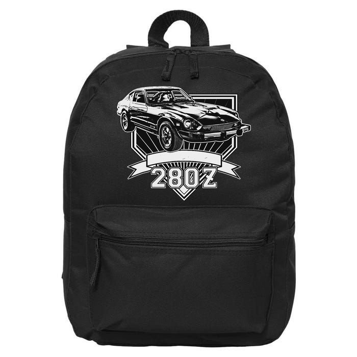 280z Sports Car 16 in Basic Backpack