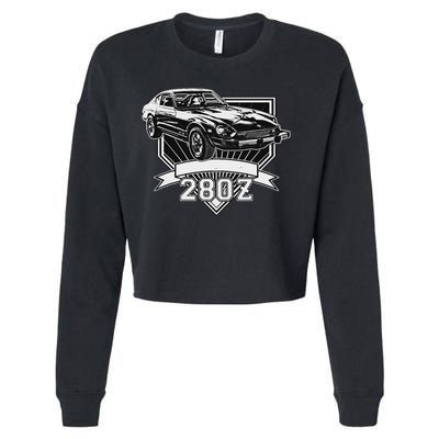 280z Sports Car Cropped Pullover Crew