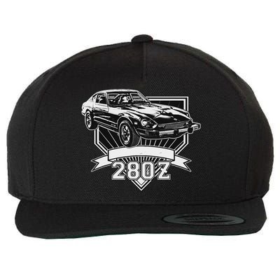 280z Sports Car Wool Snapback Cap