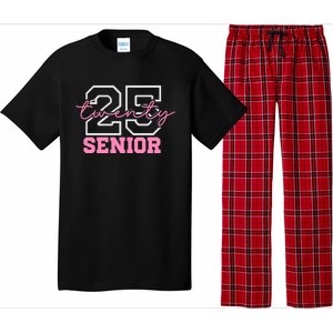 2025 Senior Class Class Of 2025 Seniors Pink School Cool Gift Pajama Set