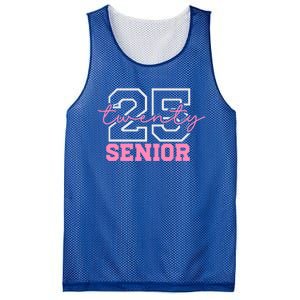 2025 Senior Class Class Of 2025 Seniors Pink School Cool Gift Mesh Reversible Basketball Jersey Tank