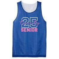 2025 Senior Class Class Of 2025 Seniors Pink School Cool Gift Mesh Reversible Basketball Jersey Tank