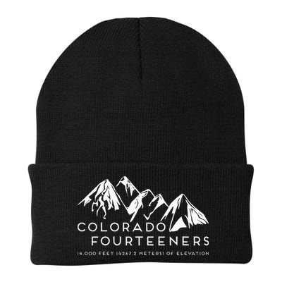 2 Side Colorado Fourteeners Rocky Mountain State Hiker Trail Beanie