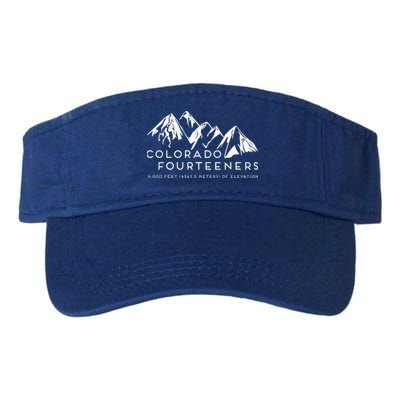 2 Side Colorado Fourteeners Rocky Mountain State Hiker Trail Visor