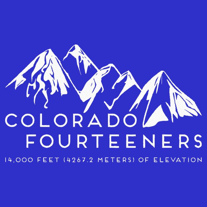 2 Side Colorado Fourteeners Rocky Mountain State Hiker Trail Womens T-Shirt