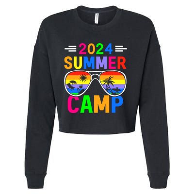 2024 Summer Camp 2024 Summer Vacation Matching Family Group Cropped Pullover Crew